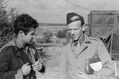 Fred Astaire at our Le mans base in Belgium. Sept 1944