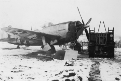 first snow in Belgium, Jan 1945