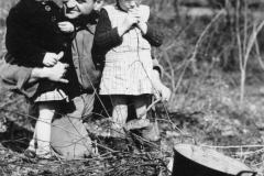 john and two Belgian kids. march 1945.