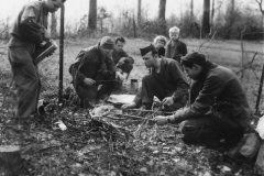 a roadside cookout on our way to our first German base which was the f