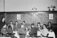 thanksgiving party at hotel majestic in Louvain Belgium. Nov 1944.