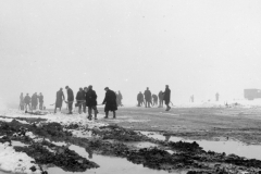 Belgians removing snow.