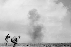 500lb bomb goes off. Nov 1944. Belgium