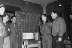 gen quesada and officers at our Belgium base. march 1945