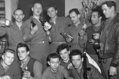 group in our lab at Christmas get together. Belgium. DEC 1944