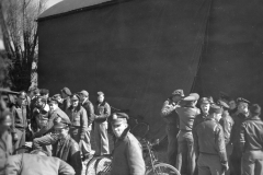 pilots of team a after briefing. April 1944.