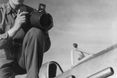 captain fried with a K24 aerial camera. Oct 1944.