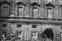 kings guard line up near palace. May 6 1944