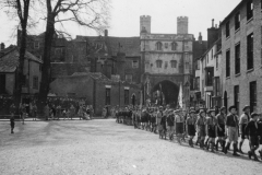 gate leading to cathedral at Canterbury. may 1944