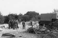 buzz bomb damage in England.