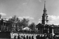 Trafalgar square. London. England. may 1944