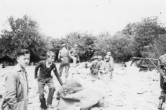 damage after rocket bomb hit house. June 1944