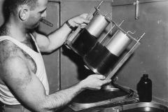 developing drums. France. Aug 1944