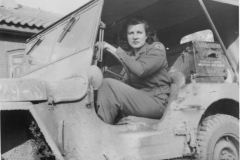 Barbara in her jeep strip 68 France - October 1944