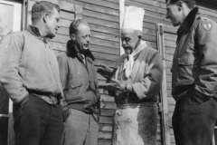 36th officers talking to general Pershing cook of the last war. strip