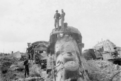 near Paris France at rail yard. Sept 1944