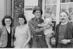 Lt fried with french family group in Normandy.