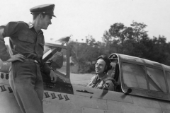 two pilots who together sank a German destroyer. Aug 1944.