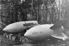 large V3 German bombs at Reins base. October 1944