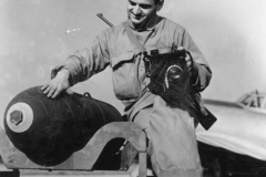 john pats a 500lb bomb. June 1944.