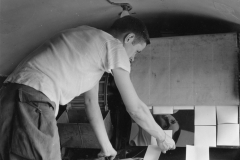 pit working the dryer in our trailer lab. France. Aug 1944. strip 16.