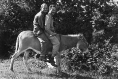 john and johns on donkey. Aug 1944.