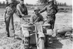 captured German vehicle now used to pull planes. Strip 16. Aug 1944