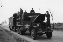 photo lab on the way to first German base. March 1945