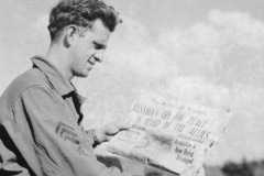 Mack reads a paper of the last war. Sept 1944.