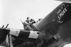 john photographs a plane. June 1944.