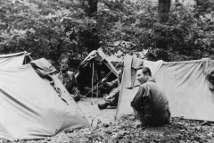 pup tent at saint Marie dumont. July 1944.