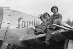 john and sandy and Bernie. Aug 1944.