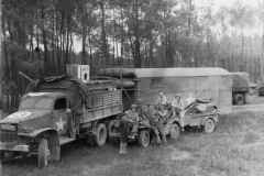 photo trailer ready to move forward. Aug 1944.