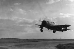 plane comes in late from mission in Germany. Oct 1944