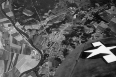 aerial shot over France. capt Barbary. June 3 1944