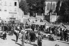 market place in Le mans France