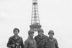 sandy and john and pit and Mitch s2 near Eiffel tower in Paris. Sept 1