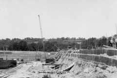 construction of flying bomb base. Germany.