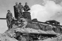 bombed train. Sept 1944.