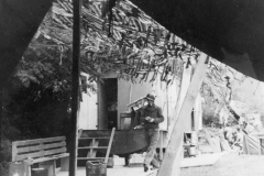 Bernice in front of photo lab at saint Marie Normandy France. July 194