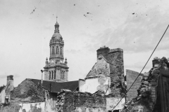 a damaged France city. France.