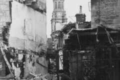 war damage in a french city. Aug 1944