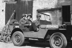 col curry in his jeep. s-16. France. Aug 1944