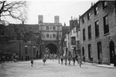 scouts parade in church yard. Canterbury. may 1944