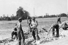 German prisoners at work in Normandy.