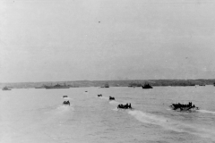 some of our landing crafts head for shore.