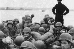 crowded on the landing craft. July 10 1944