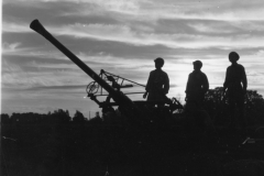 gun at night. Aug 1944