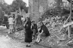 ruined french town.