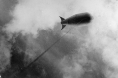 barrage balloon. France beach.